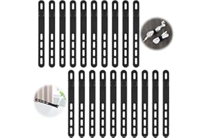 JIEYAO 20 Stück Silikon Kabelbinder, Wiederverwendbare Kabelbinder für Handy Ladegerät Multifunktionale Kabelmanagement Kabel Organizer Kabelhalter Draht Organizer für Kabel Zuhause Büro Schule Küche