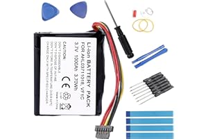 Fuworance GPS Batterie Compatible avec Tomtom Go 1000, Go 1005, Go 4CS0.002.01, Go Live 1000,Go 1000 Regional, Go Live 1005 AHL03711018 + Repair Tool 1000mAh Li-ION Battery