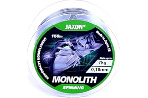 Jaxon Sedal de pesca Monolith Spinning, bobina de 150 m, monofilamento de 0,16-0,35 mm