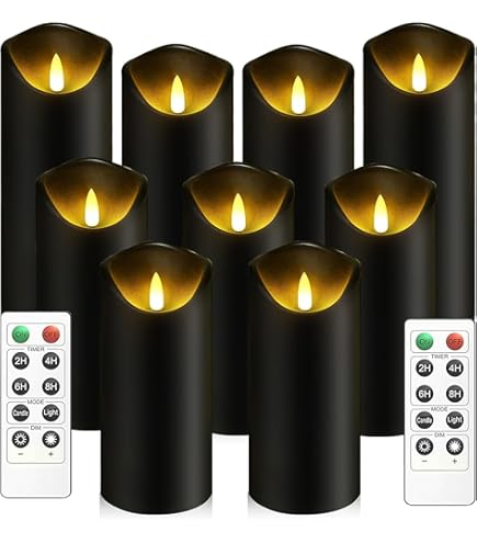 MARCO PAUL 6 Piece Ivory Flameless LED Dripping Effect Slim Candle Battery Set | UK 7 thumbnail image