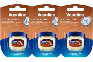 Vaseline Lip Therapy 7G Cocoa-smör, närande läppbalsam för optimal fukt, 3 x 7 g (Cocoa-smör (3-pack)
