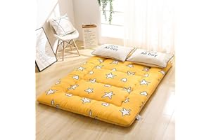 HXOITY Colchoneta Japonesa Para Dormir Verano 10cm Grosor Colchoneta Plegable Enrollable El Suelo Sofá Cama Doble Dormir Colchón Futón Suave Tapete Tatami ( Color : E , Size : 120 x 190 cm (47 x 75 inches) )