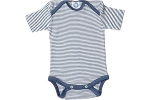 Cosilana, Merino dziecięce body z krótkim rękawem, 70% wełna (kbT), 30% jedwab