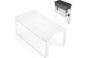 ROSLIM Water Dispenser Stand For Countertop-Metal Water Filter Stand, Compatible With Brita Water Pitcher & Zerowater Pitcher, Perfect for Beverage Dispenser With Spigot, Drink Dispenser Stand Only, White