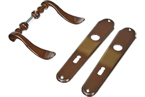 Alpertec 32212373 Panda-LS Messing brüniert für Zimmertüren Drückergarnitur Türdrücker Türbeschläge Neu