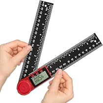 Produktbild von Digitaler Winkelmesser 2 In 1 – 360° Mit LCD, Hold-Funktion Und Feststellschraube, Für Werkstatt Und Holzbearbeitung