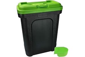 ELITEZOTEC EilteZotec Large 30 Litre Pet Storage Food Container Dry Food Dog Cat Animal Storage (Green)
