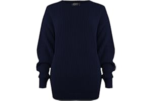 SA Fashions® Oversized New Ladies Womens Chunky Baggy Jumper Knitted Sweater Thick Top S-XL 8-18