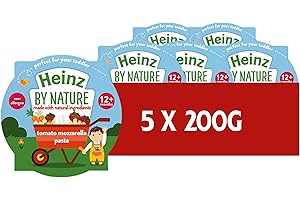 Heinz Baby Food Tomato and Mozzarella Pasta Shells Tray 5x200g