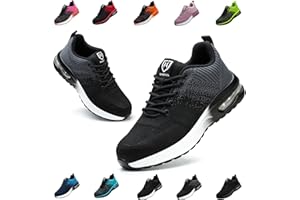 Bawalon Buty robocze, lekkie, męskie, damskie, antypoślizgowe, sportowe, ze stalowymi noskami, oddychające, ze stalowym noskiem, buty robocze