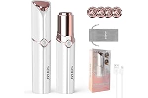 Facial Hair Remover for Women, SEIHAI Ladies Face Hair Remover(Luxury), Facial Hair Removal Devices, Facial Hair Remover for Face/Personal Care Products, Upper Lip, Chin, with 4 x Replacement Heads
