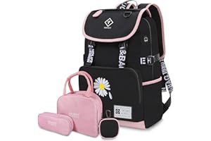 FRONET Plecak dla nastolatków i dziewcząt, torba na książki unisex dla studentów gimnazjów