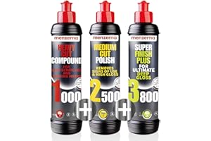 menzerna Polishing Set – HCC1000, MCC2500 & 3800 | 3-Step System for Scratch Removal, Swirl Elimination & Mirror-Like Finish