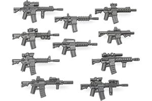 BRICKSSTUFF BrickArms Modern Combat Mission - Set di 10 fucili d'assalto per minifigure - Weapons militari di alta qualità, made in USA