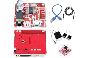 Youmile Módulo amplificador de audio MP3 Decodificador Placa Sin pérdida Circuito de altavoz del coche Módulo receptor estéreo 5V + Cable USB