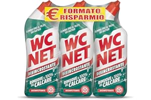 Wc Net - Disincrostante Disinfettante Gel per Sanitari e Superfici, Pulitore Liquido per Wc, 700 ml x 3 Confezioni