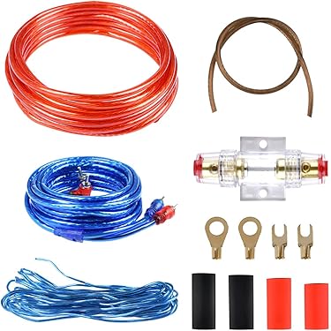 Auto Audio Subwoofer Draad, 4 Guage 2800W Auto Audio Subwoofer Versterker Luidspreker Installatie Draad Kabel Kit Zekering Pak