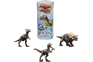 Mattel Jurassic World Dino Revelación Juguetes de dinosaurio, con sorpresa al abrir el embalaje y revelación de la decoración completa con agua templada, JDC52