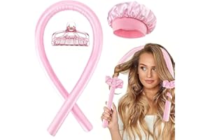 FENQURO Boucle Sans Chaleur, Boudin Cheveux Rouleau Bigoudis Cheveux Cheveux Bouclés Femme Headband Hair Curler avec Pinces à Cheveux - Bigoudi Boucle Cheveux de Sommeil Doux, Coiffure Bricolage