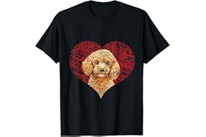 BARBONCINO SHIRT IDEA REGALO Amante Dei Cani Regalo Per San Valentino Amore Barboncino Maglietta