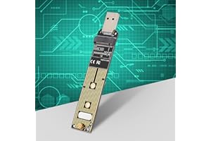 KAKAKE Adaptateur NVMe vers USB, Carte M.2 SSD vers USB 3.1 Type A Adaptateur M.2 NVME SSD vers USB Prenant en Charge Windows XP 7 8 10, Lecteur de Convertisseur de Disque Dur M Key Basé sur MAC OS comme SSD
