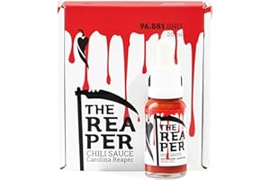 I LOVE SPICY The Reaper 20 ml – Sauce Piquante Carolina Reaper Extrême – 96.581 SHU – Fermentée & Vegan – Style Louisiana – Pour Vrais Amateurs de Piment