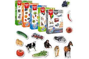 Fridge Magnets For Toddlers Magdum - 110 SET ZOO+FARM+FRUIT+VEGETABLE+TRANSPORT Fridge Magnets -Magnets For Toddlers - Fridge Magnets For Kids - Kids Magnets - Magnetic Shapes- Kids Magnets For Fridge
