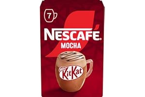 NESCAFE Nescafé KITKAT Mocha Café soluble con sabor KITKAT, estuche con 7 sobres