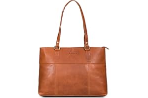 ROYALZ "Augustine Vintage Echtleder Handtasche Damen mittelgroß Leder Henkeltasche Schultertasche mit langen Henkeln;Farbe:Schwarz