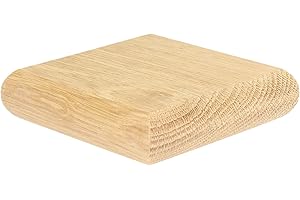 Jackson Woodturners Oak Flat Newel Cap Rebated to fit a 82mm Newel Post