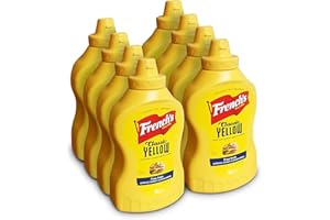 French's American Classic Lot de 8 moutarde jaune 397 g | Convient aux végétariens | Sans arômes ni colorants artificiels | Sans MSG ajouté