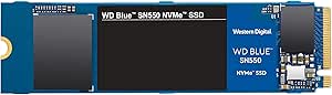 Western Digital SN550 high performance M.2 PCIe NVME SSD, Blue