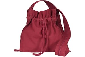 BATTLE-MERCHANT Borsa a tracolla medioevale in tela in quattro colori - con nastro intrecciato - da donna