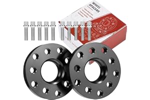 ISINEVER Spurverbreiterung 5x100 5x112 40mm 2x20mm Kompatibel mit VW Golf Kompatibel mit Audi A3 A4 A6 A8 mit Radschrauben M14x1.5 Spurplatten Distanzscheibe Mittenzentrierung 57,1mm Schwarz