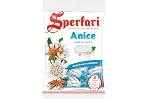 Sperlari - Caramelle Dure all'Anice, Gusto Fresco e Prolungato, Senza Glutine - Sacchetto da 200 gr