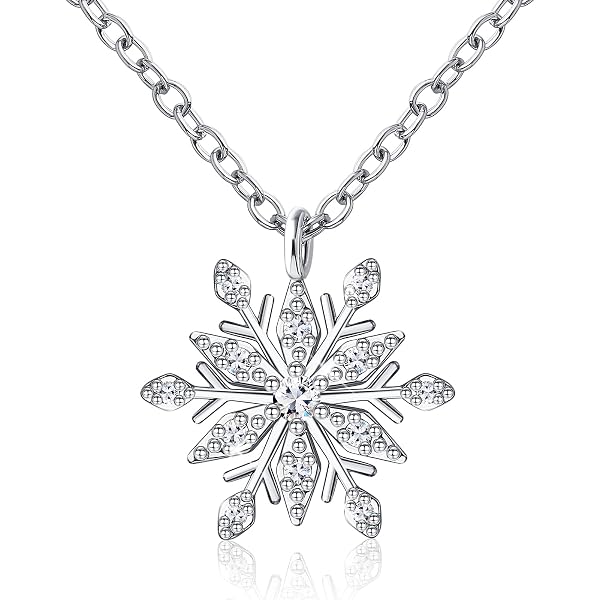 Produktbild von Ohrstecker 925 Silber Schneeflocke Ohrringe Winter Schnee Weihnachten Geschenk