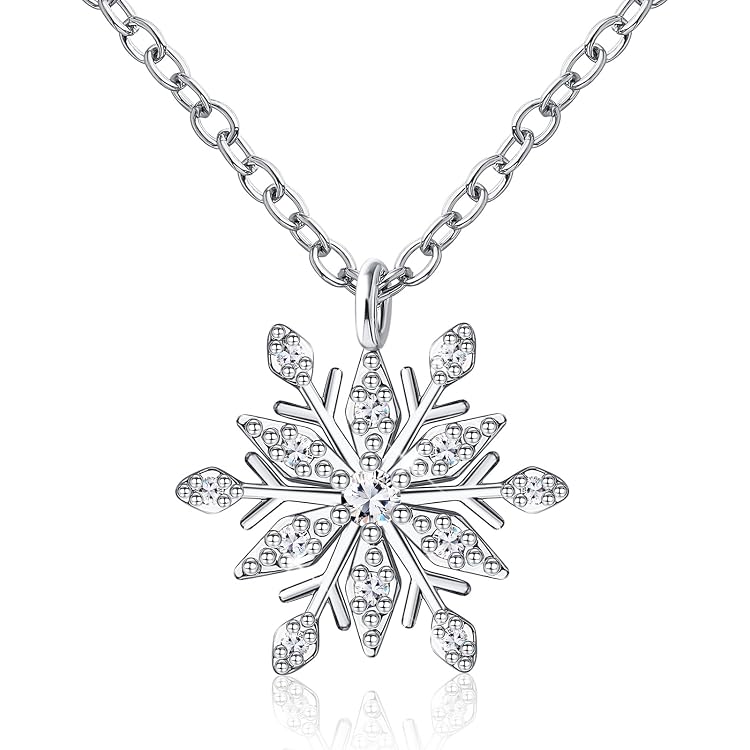 Sterling-Silber Schneeflocke Ohrstecker | Sterling Silver Snowflake Stud Earrings