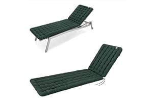 ‎HAVE A SEAT LIVING HAVE A SEAT Living - Sonnenliege Auflage 200x60 cm - Bequeme Gartenliege Auflage, 8 cm Dick - Waschbar bis 95°C, Orthopädisch, Wetterfest - Made in Germany (200x60 cm, Moosgrün)