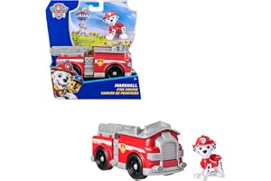PAW Patrol Marshall Brandbil 2.0 – Räddningsfordon med Samlarfigur – Leksaksbil med Rörlig Stege – Tillverkad av minst 80% Återvunnen Plast – Leksaker för Barn från 3 år