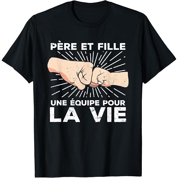 T-shirt Humour "Papa Avec Trois Filles" - Coton Gildan - Fête Des Pères Cadeau Drôle