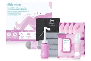 ‎FRIDA MOM Frida Mom Geburt & Wochenbett Set | Komplettpaket mit Stillkleid, Intimpflege, Kühlbinden & Unterwäsche | 5-stufiges Erholungsprogramm für Mamas | Ideal für Kliniktasche & Baby-Party