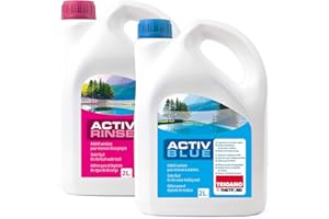 Thetford Activ Blue & Aktiv Rinse - Aditivo para inodoros (2 litros), disponible con papel higiénico (Blue + Rinse)