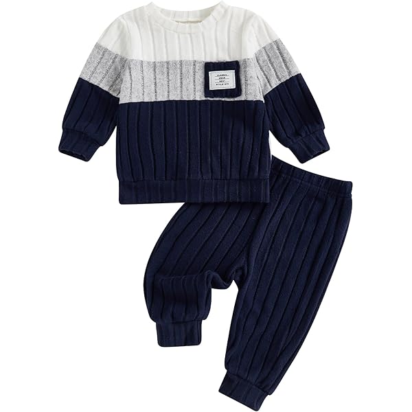 Baby Winter Outfit Set - Langarm Sweatshirt + Hose Für Jungen & Mädchen