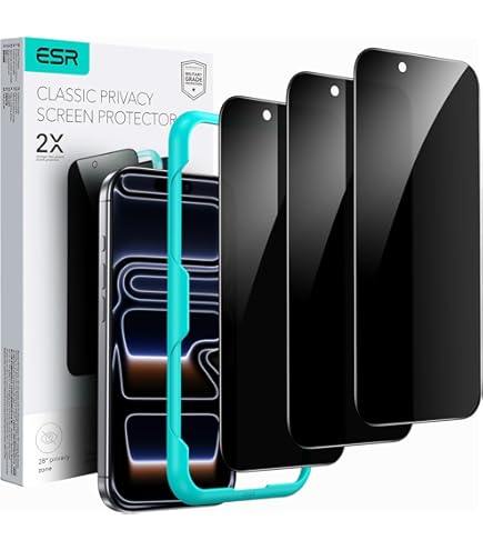 Hoerrye Panzerglas Für IPhone 17 Pro - Anti-Spy Displayschutz 9H Härte 2er Pack