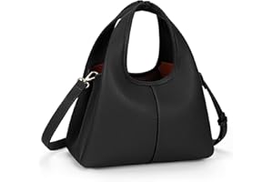 CHAMAIR Suede Leather Tote Bag Small Handbags Ladies Cross Body Tote Bag Suede Hobo Shoulder Bag for Work Shopping Everyday