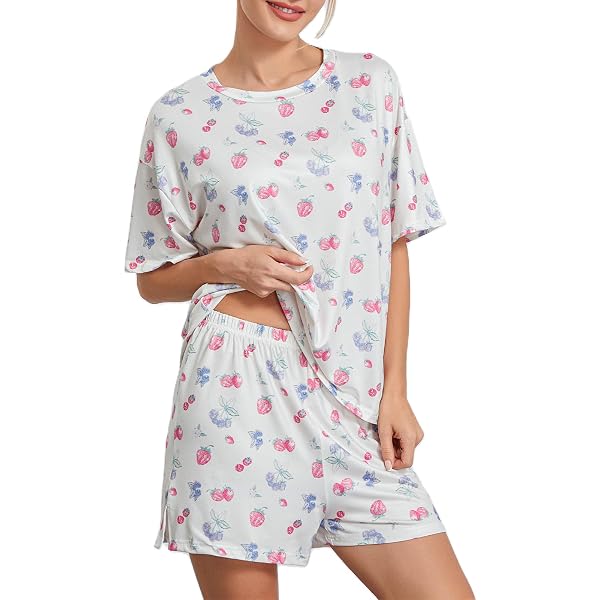 Women's Cute Frog Pajama Set – Short Sleeve Lounge Set, Soft & Comfortable, Sizes S-XXL - View #2