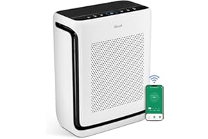 LEVOIT Purificateur d'air pour allergies avec mode animal, CADR 416 m³/h, jusqu'à 108 ㎡, pour fumeurs, double capteur et filtre HEPA contre 99,97% de poils d'animaux et d'odeurs, moisissures, pollen
