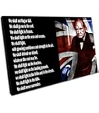 Stampa Artistica Incorniciata A4 - Ritratto Vintage Di Winston Churchill - Quadro Per Parete UK
