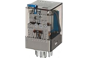 finder 60.13.9.024.0040 Ind-Relè 11 Poli, 24 V DC, 3 W, 10 A, n.a, 36.4 mm