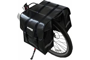 FAMEX RIDE® Double Pannier Bag Shopping Waterproof Bicycle Bicycle Cycle Bike Shopping Bag